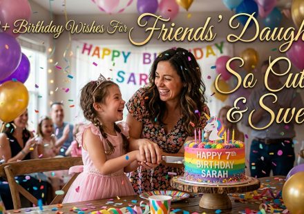 350+ Birthday Wishes For Friends' Daughter So Cute & Sweet.