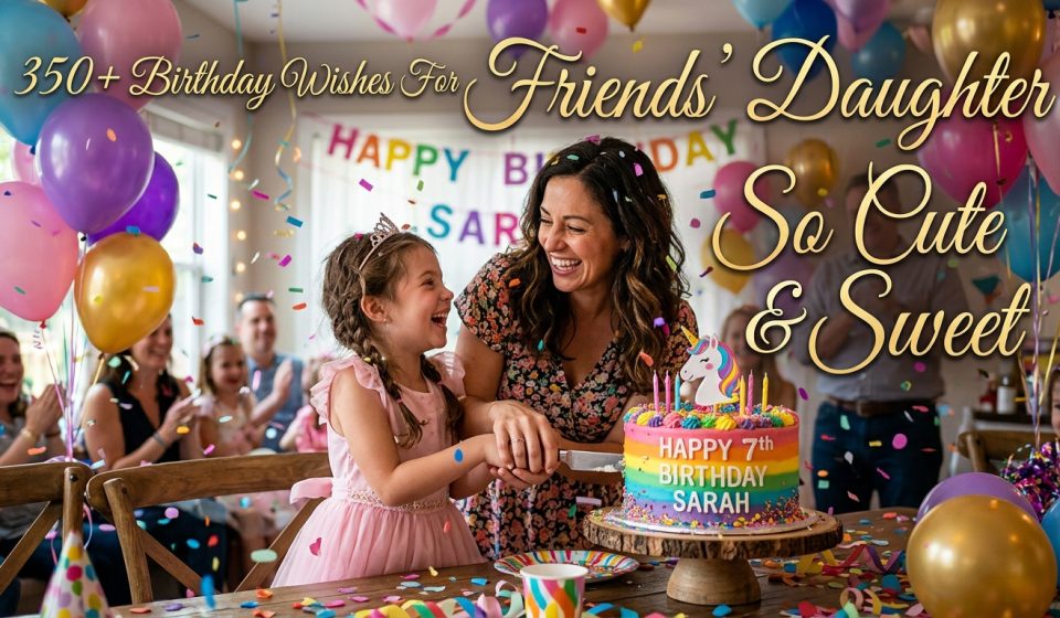 350+ Birthday Wishes For Friends' Daughter So Cute & Sweet.