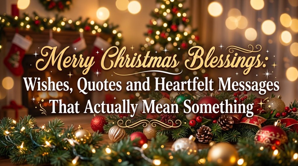Merry Christmas Blessings, Wishes, Quotes & Heartfelt Messages