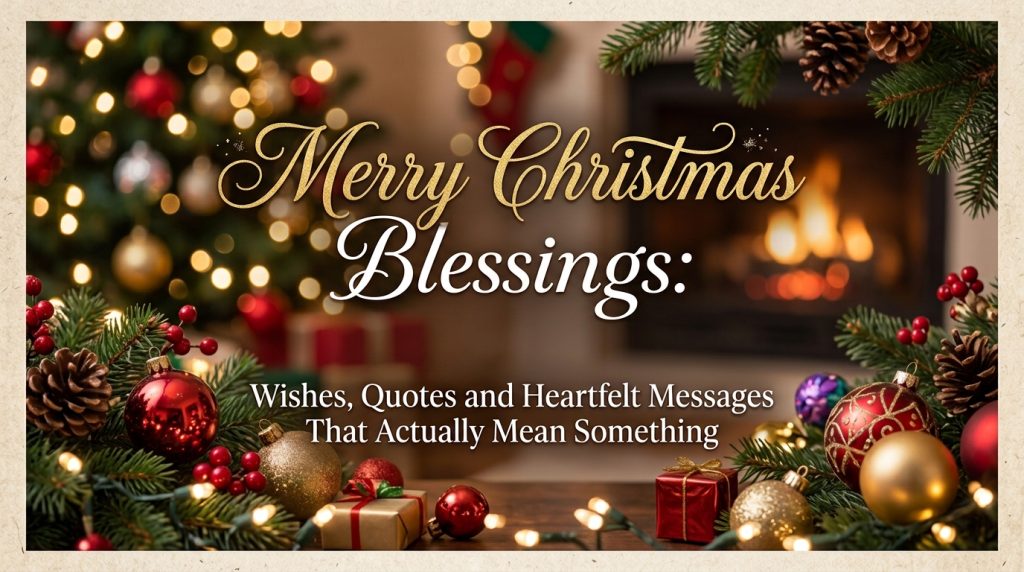 Merry Christmas Blessings, Wishes, Quotes & Heartfelt Messages