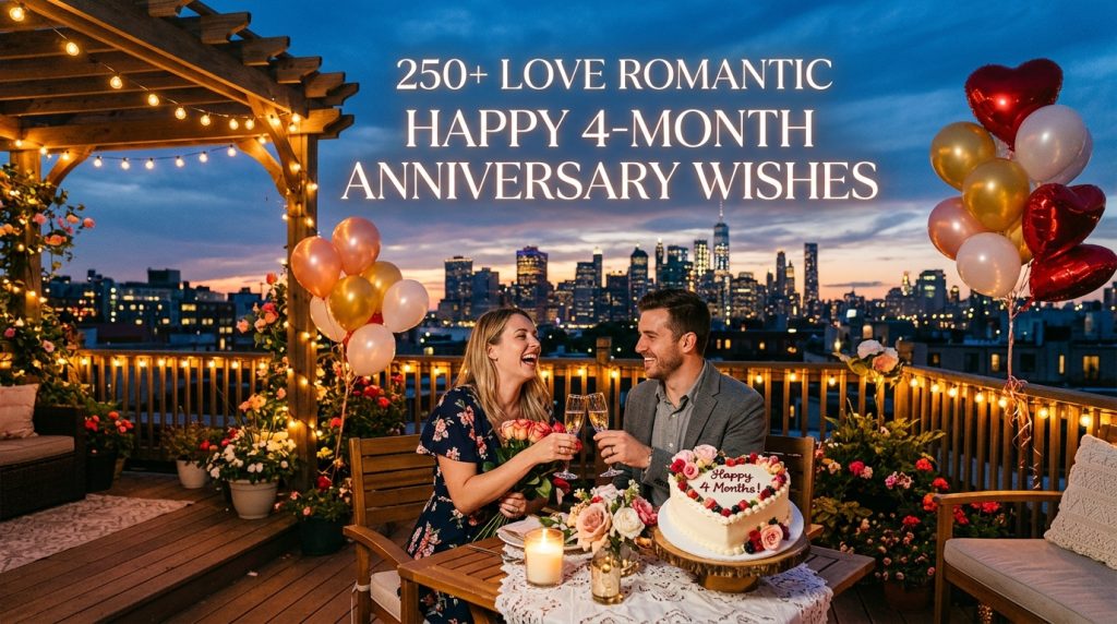 4-Month Anniversary Wishes