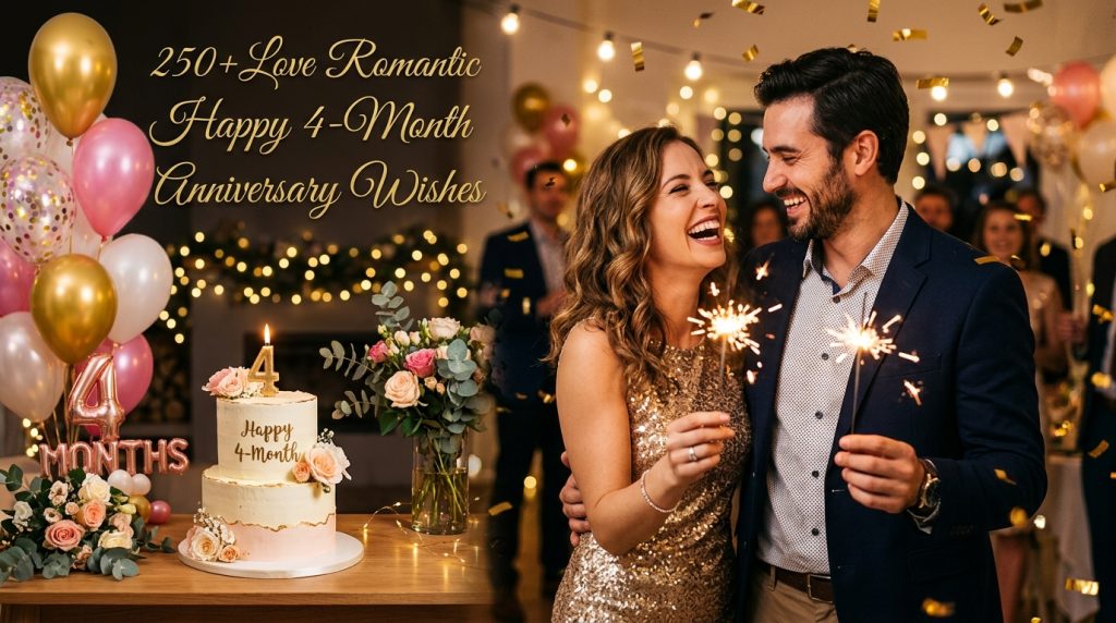 4-Month Anniversary Wishes