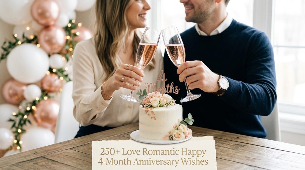 4-Month Anniversary Wishes