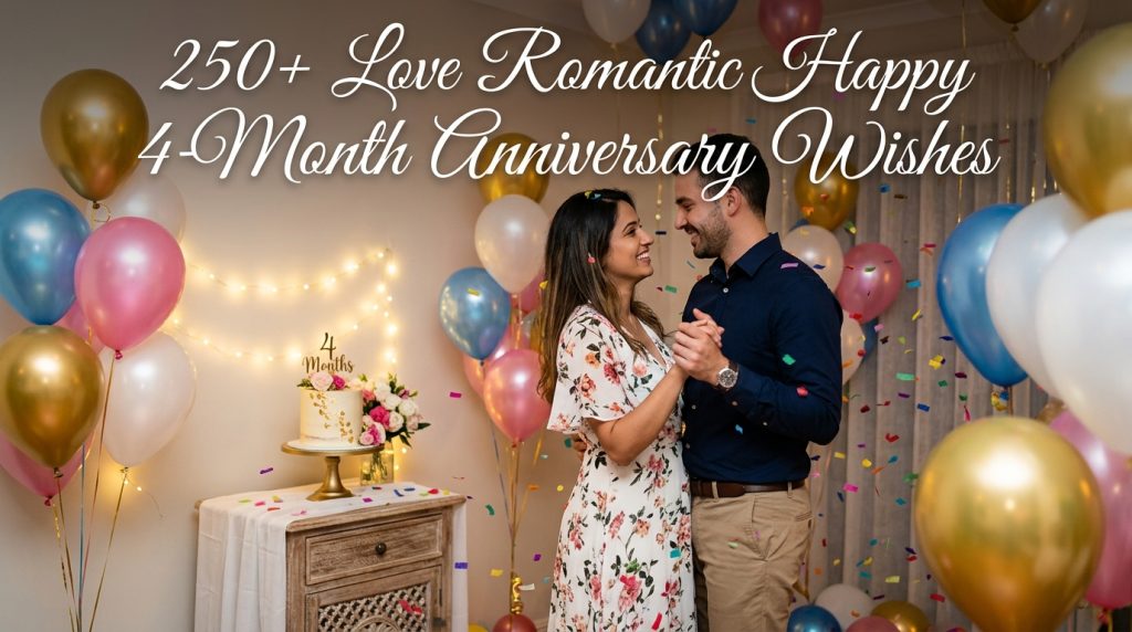 4-Month Anniversary Wishes