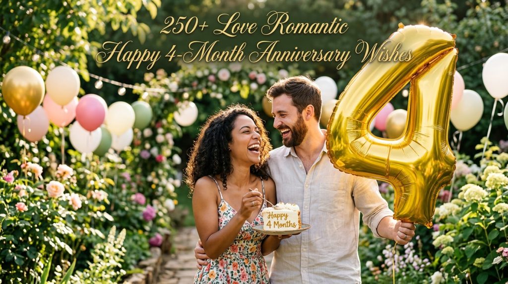 4-Month Anniversary Wishes
