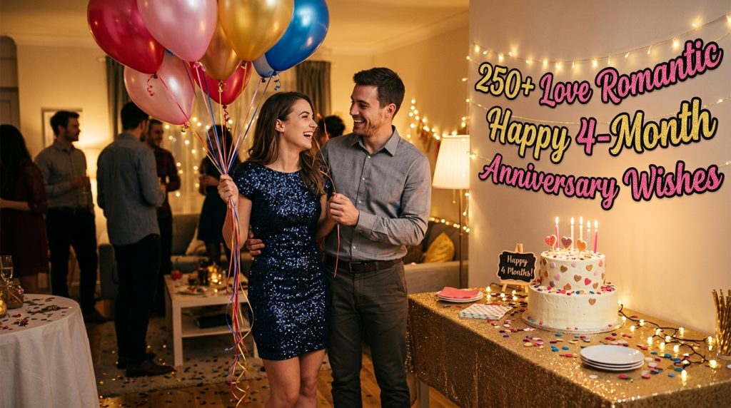 4-Month Anniversary Wishes