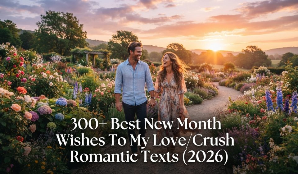 300+ Best New Month Wishes To My Love/Crush Romantic Texts (2026)