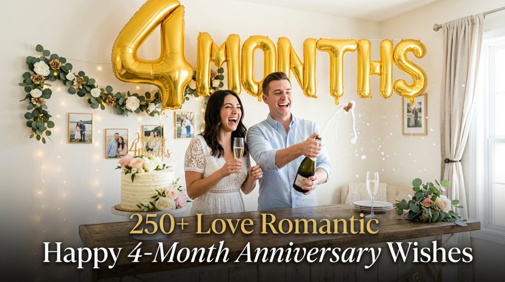 4-Month Anniversary Wishes