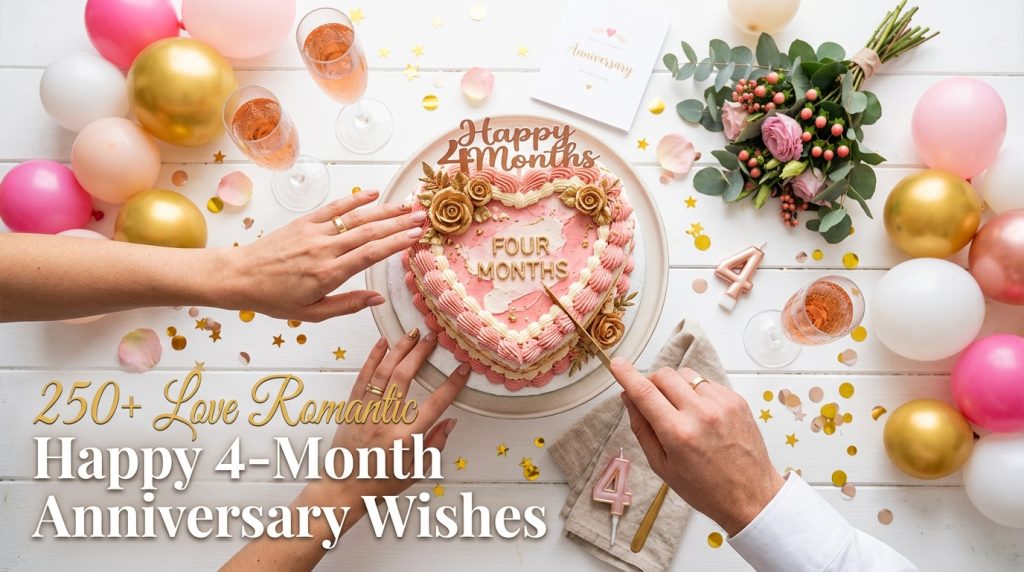 4-Month Anniversary Wishes