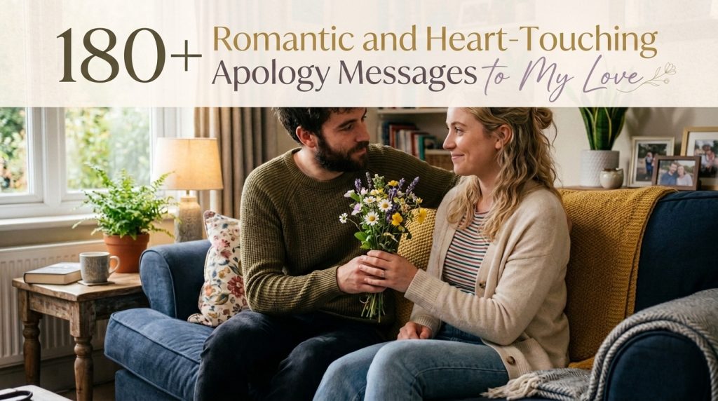   Apology Messages to my love