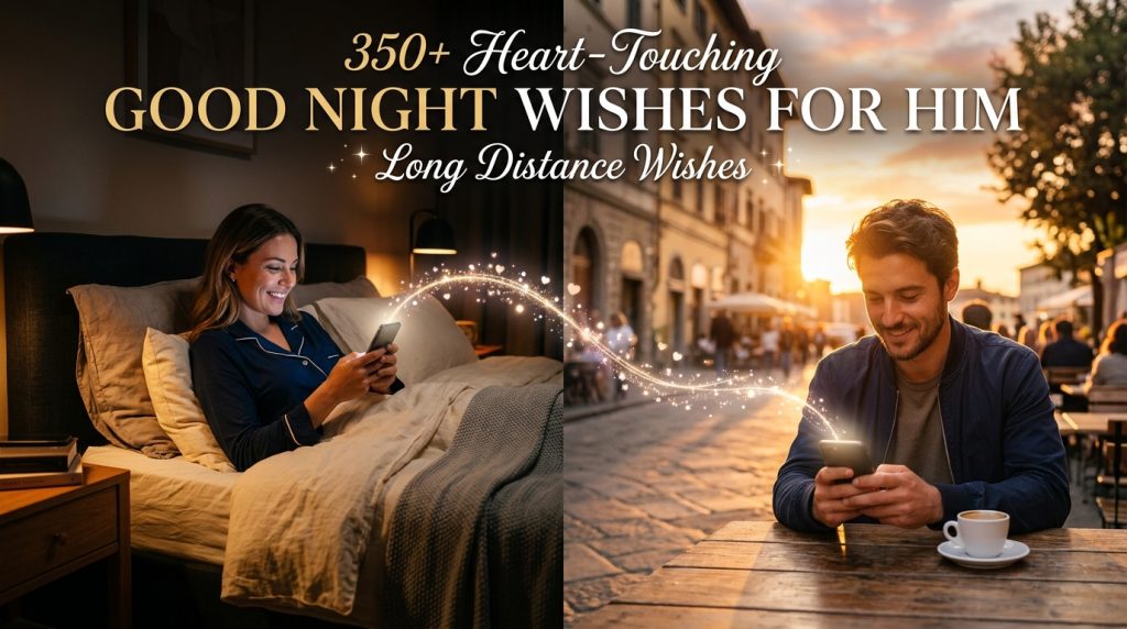 Good Night Wishes for Him Long Distance