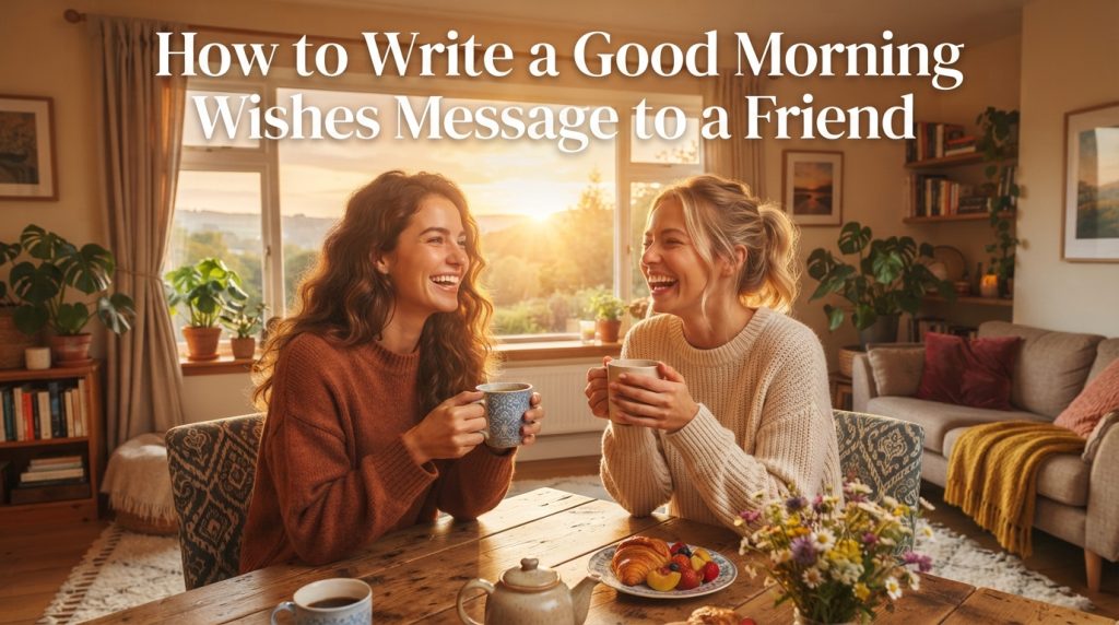 How to Write a Good Morning Wishes Message to a Friend