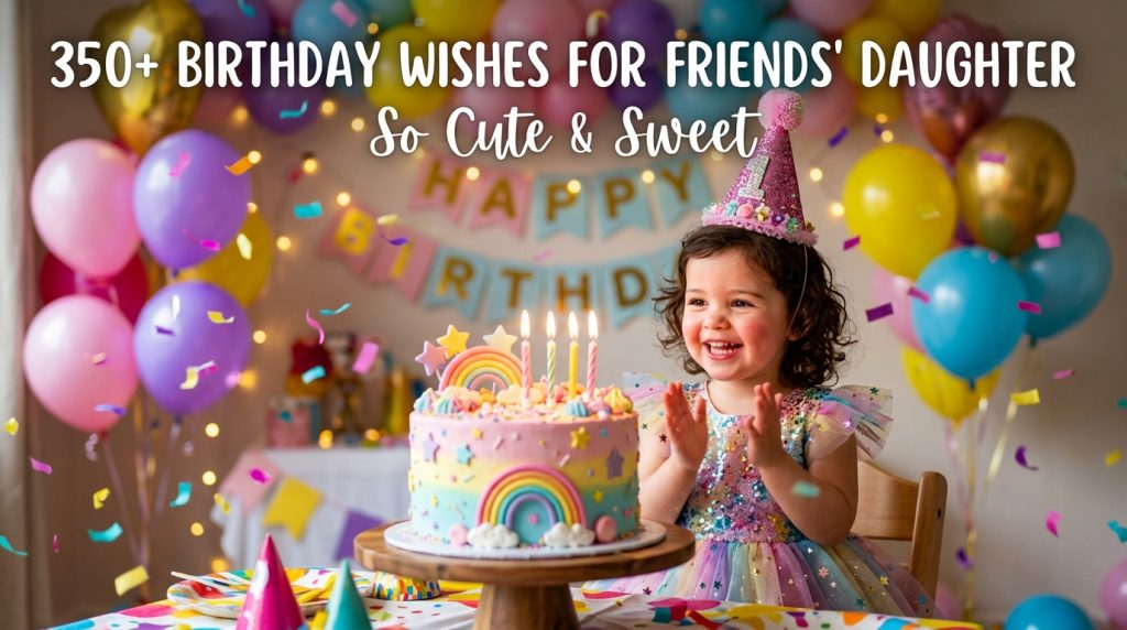 350+ Birthday Wishes For Friends' Daughter So Cute & Sweet.