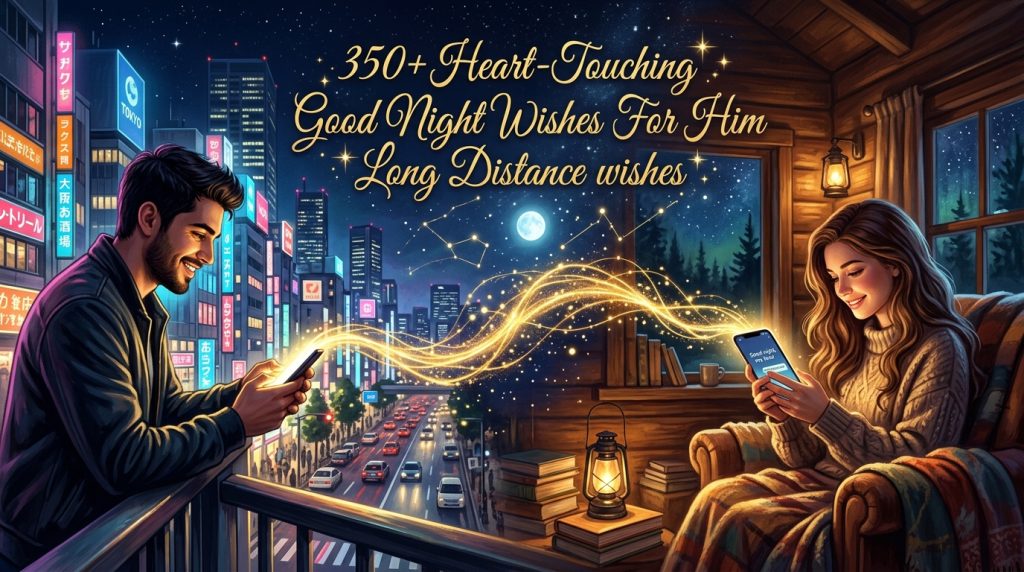 Good Night Wishes for Him Long Distance