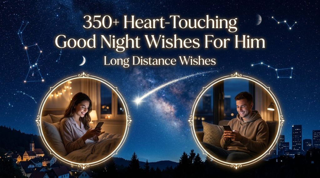 Good Night Wishes for Him Long Distance