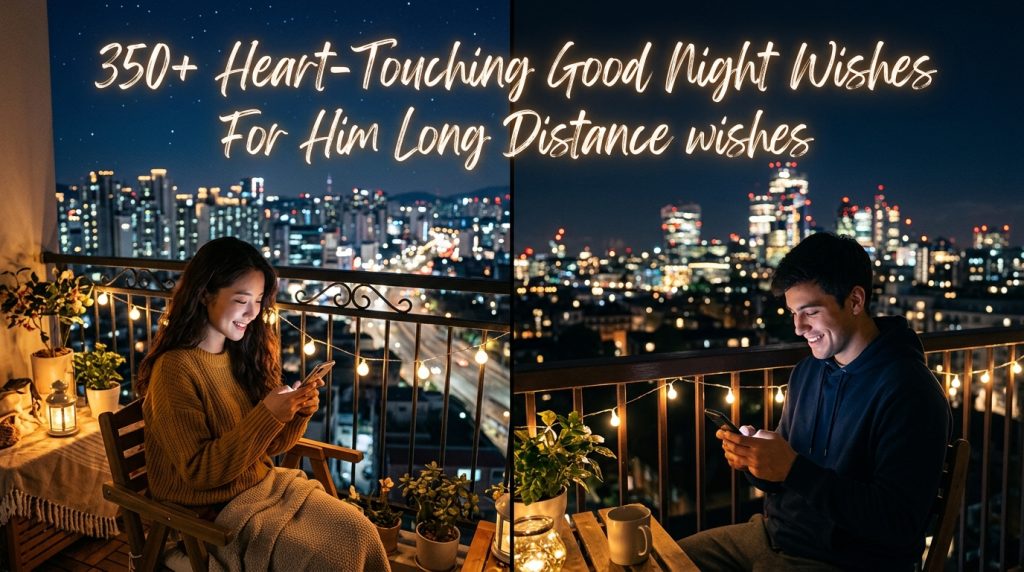 Good Night Wishes for Him Long Distance
