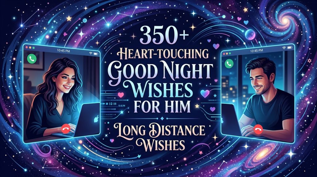 Good Night Wishes for Him Long Distance