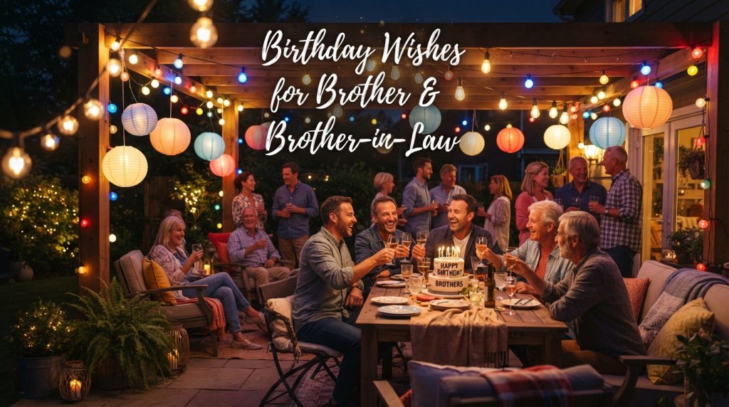   Birthday Wishes for Brother & Brother-in-Law 
