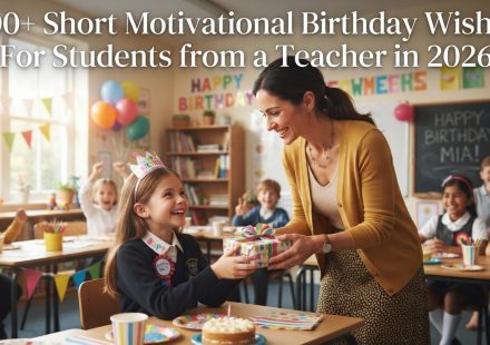 300+ Short Motivational Birthday Wishes For Students from a Teacher in 2026