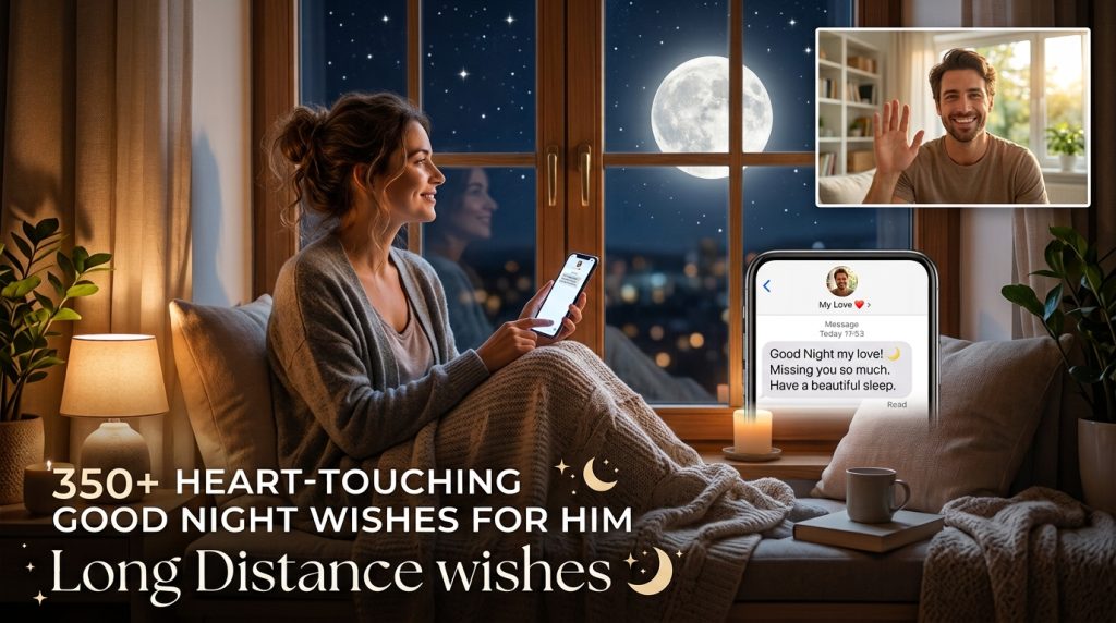 Good Night Wishes for Him Long Distance