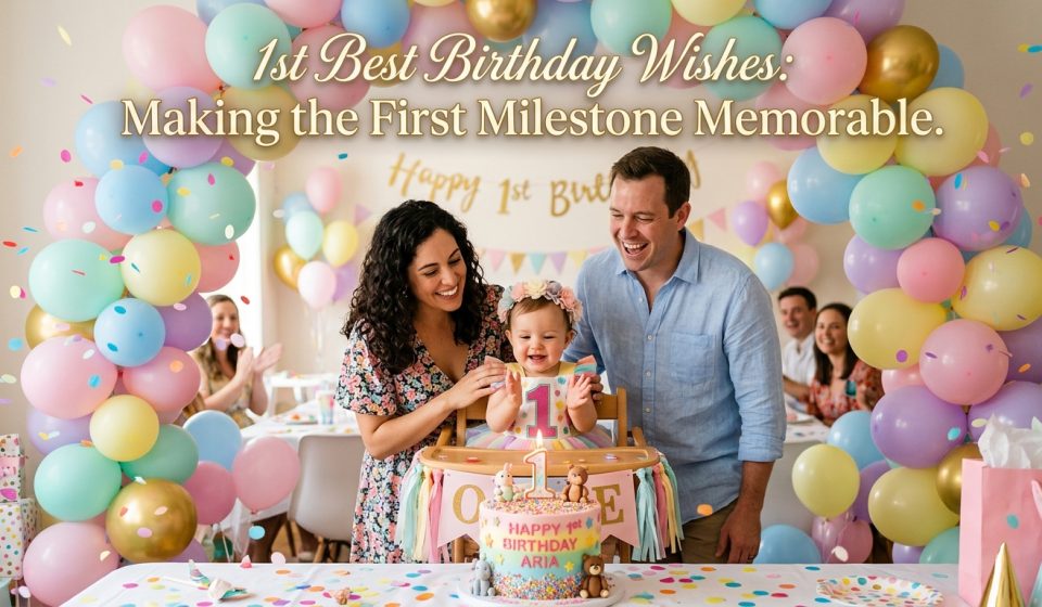 1st Best Birthday Wishes: Making the First Milestone Memorable.