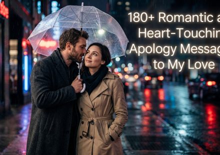 180+ Romantic and Heart-Touching Apology Messages to My Love.