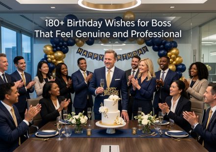 180+ Birthday Wishes for Boss That Feel Genuine and Professional.