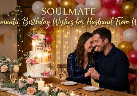 Soulmate Romantic Birthday Wishes for Husband From Wife.