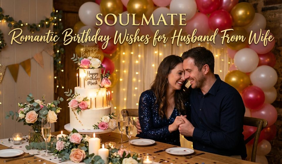 Soulmate Romantic Birthday Wishes for Husband From Wife.