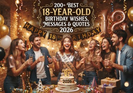 200+ Best 18-Year-Old Birthday Wishes, Messages & Quotes 2026.