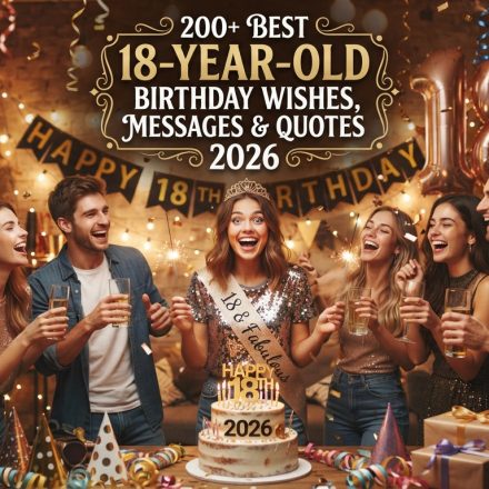 200+ Best 18-Year-Old Birthday Wishes, Messages & Quotes 2026.