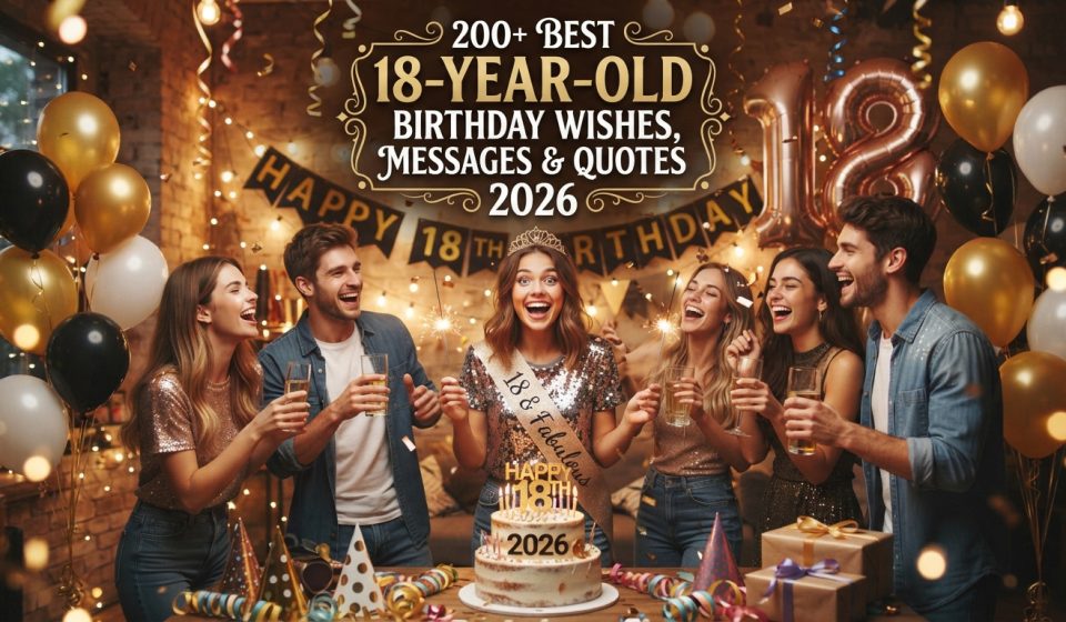 200+ Best 18-Year-Old Birthday Wishes, Messages & Quotes 2026.
