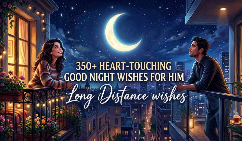 350+ Heart-Touching Good Night Wishes For Him Long Distance wishes