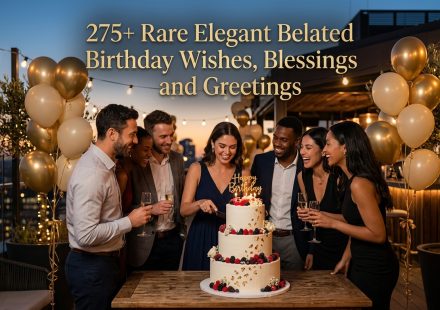 275+ Rare Elegant Belated Birthday Wishes, Blessings & Greetings