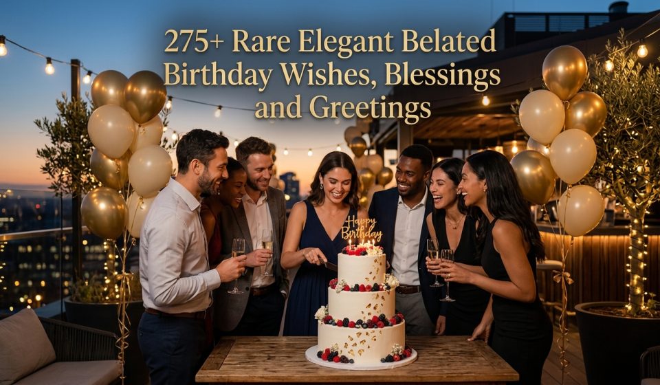 275+ Rare Elegant Belated Birthday Wishes, Blessings & Greetings