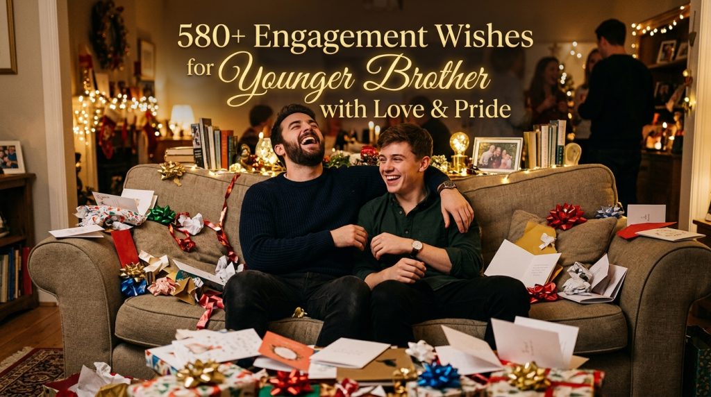 Engagement Wishes for Younger Brother