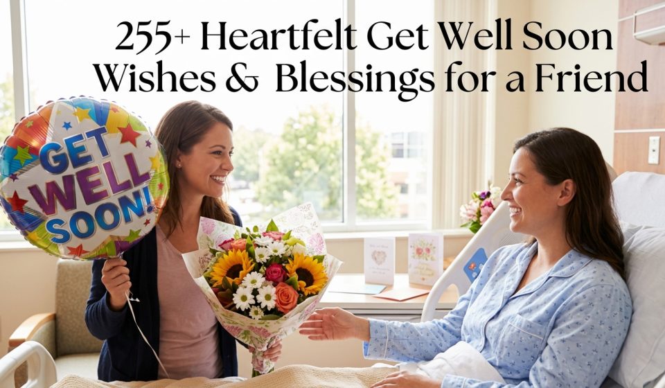 255+ Heartfelt Get Well Soon Wishes & Blessings for a Friend
