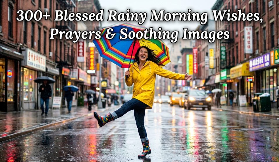 300+ Blessed Rainy Morning Wishes, Prayers & Soothing Images