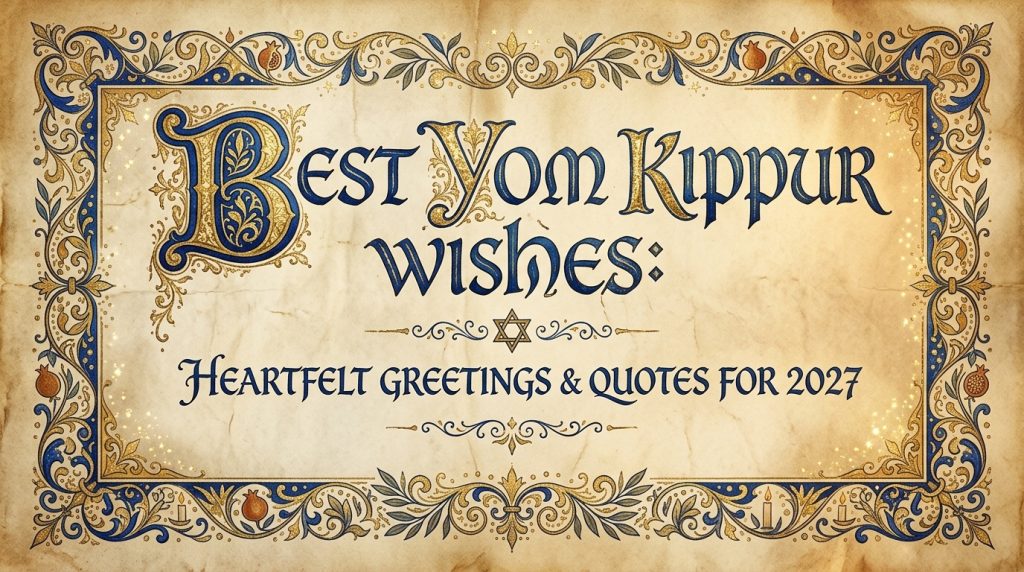 Yom Kippur Wishes