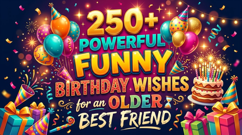 Funny Birthday Wishes for an Older Best Friend