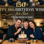 250+ Happy 18th Birthday Wishes for Son From Mom & Dad
