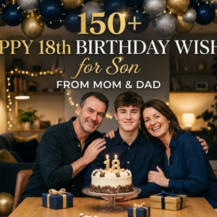 250+ Happy 18th Birthday Wishes for Son From Mom & Dad