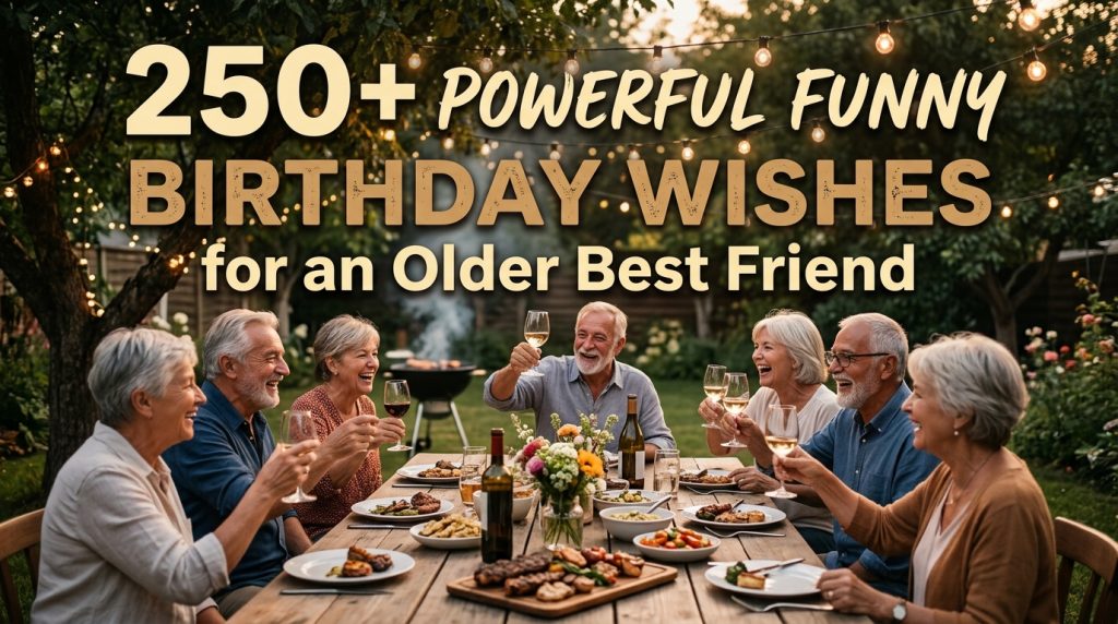 Funny Birthday Wishes for an Older Best Friend