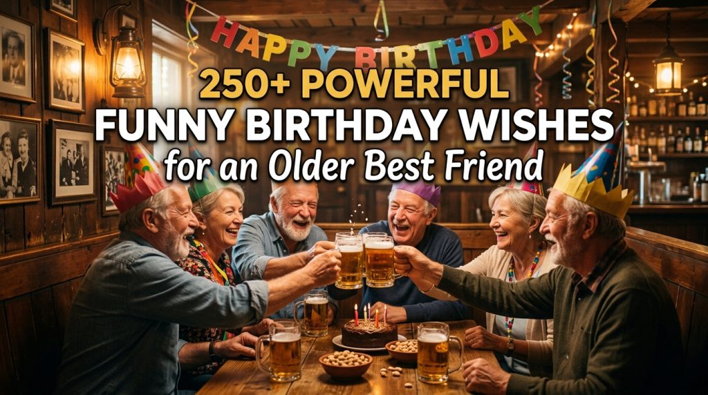 Funny Birthday Wishes for an Older Best Friend