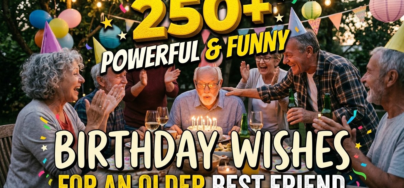 250+Powerful Funny Birthday Wishes for an Older Best Friend