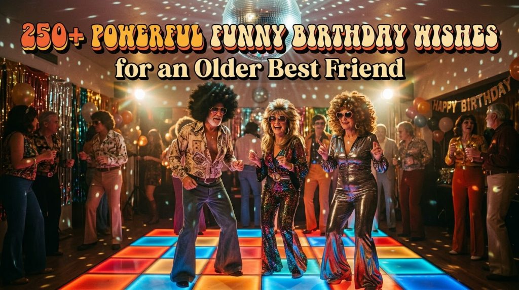 Funny Birthday Wishes for an Older Best Friend