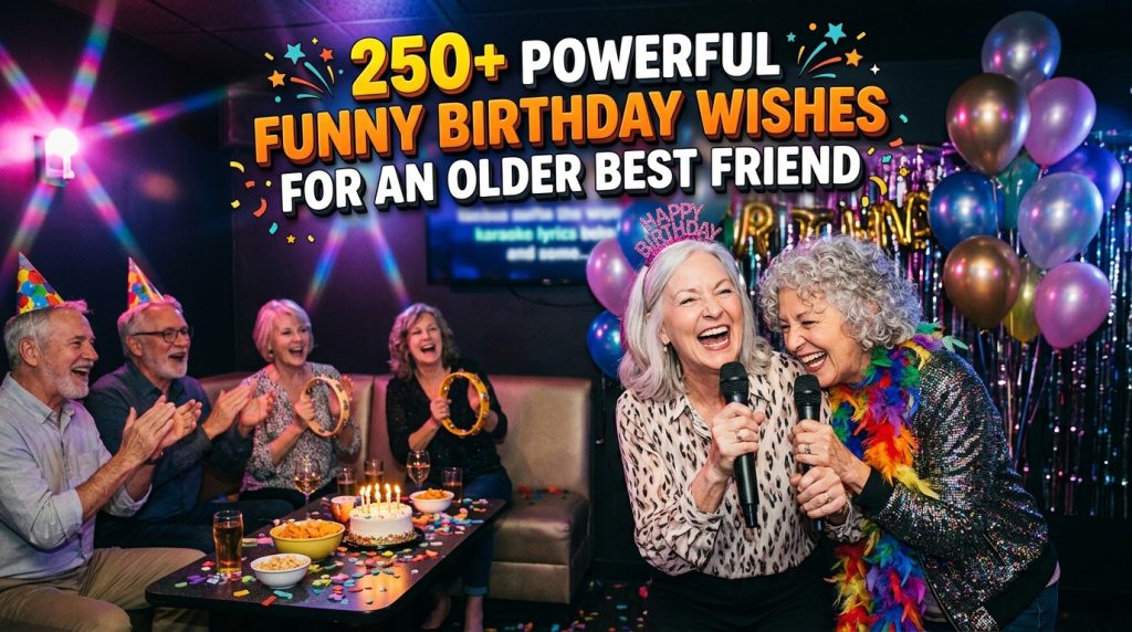 Funny Birthday Wishes for an Older Best Friend