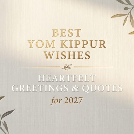 Best Yom Kippur Wishes: Heartfelt Greetings & Quotes for 2027