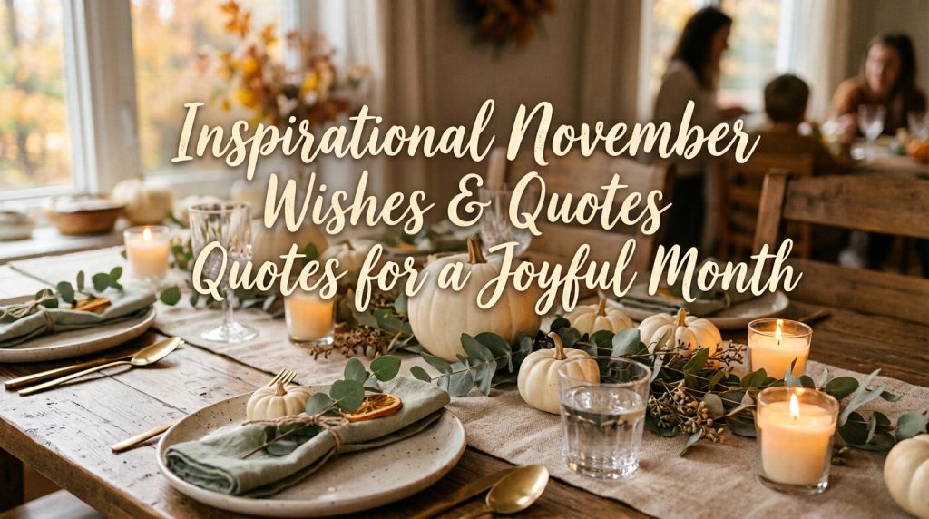 Inspirational November Wishes