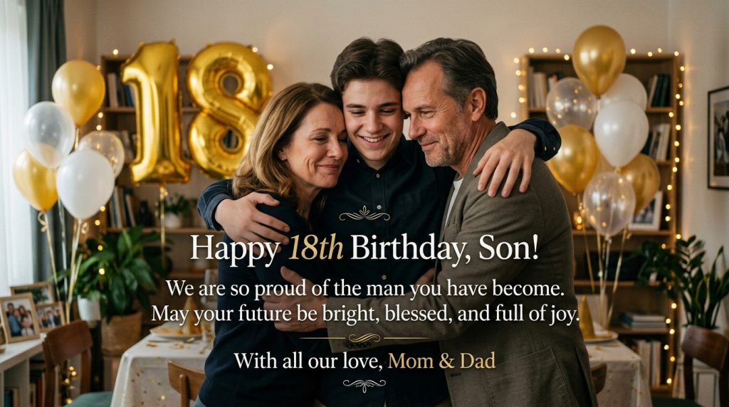 18th birthday wishes for son